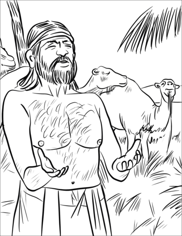 Eliezer Prays Coloring Page